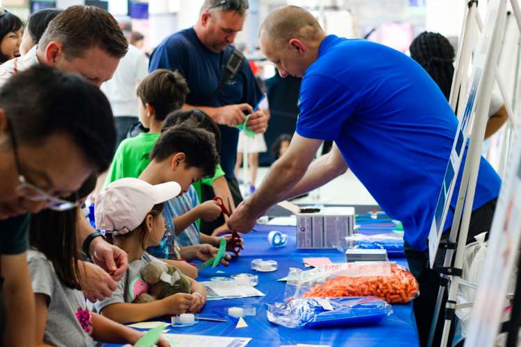 Aerospace hosted a popular booth at the California Science Center's Apollo 11 celebration.