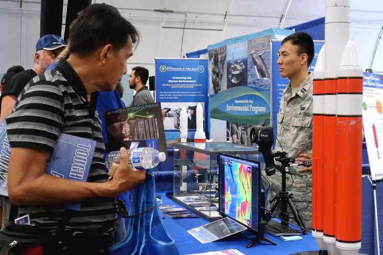Aerospace's booth at LA Fleet Week