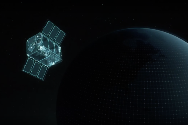 Satellite in space