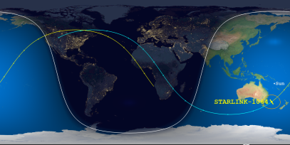 STARLINK-1064 (ID 44769) Reentry Prediction Image