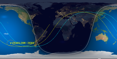 STARLINK-3XXX (ID 51470) Reentry Prediction Image