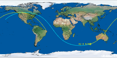 SL-4 R/B (ID 57863) Reentry Prediction Image