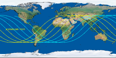 STARLINK-5505 (ID 57259) Reentry Prediction Image