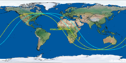 STARLINK-1529 (ID 46067) Reentry Prediction Image