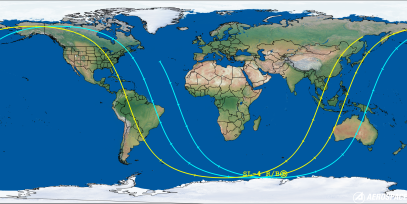 SL-4 R/B (ID 58149) Reentry Prediction Image
