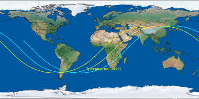 STARLINK-30901 (ID 58351) Reentry Prediction Image