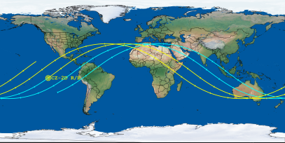 CZ-2D R/B (ID 58561) Reentry Prediction Image