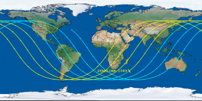 STARLINK-1089 (ID 44967) Reentry Prediction Image