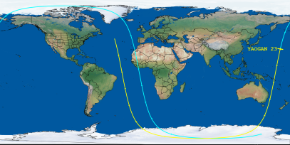YAOGAN 23 (ID 40305) Reentry Prediction Image