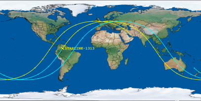 STARLINK-1313 (ID 45364) Reentry Prediction Image