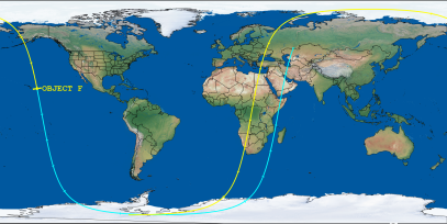 OBJECT F (ID 61263) Reentry Prediction Image