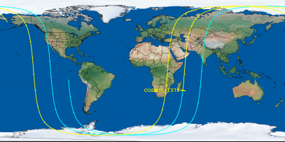 COSMOS 1378 (ID 13271) Reentry Prediction Image
