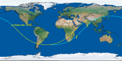 STARLINK-6103 (ID 56114) Reentry Prediction Image