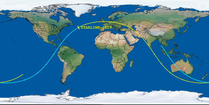 STARLINK-1829 (ID 46726) Reentry Prediction Image