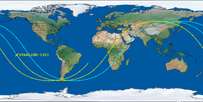 STARLINK-1921 (ID 46752) Reentry Prediction Image
