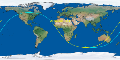 STARLINK-1864 (ID 47151) Reentry Prediction Image